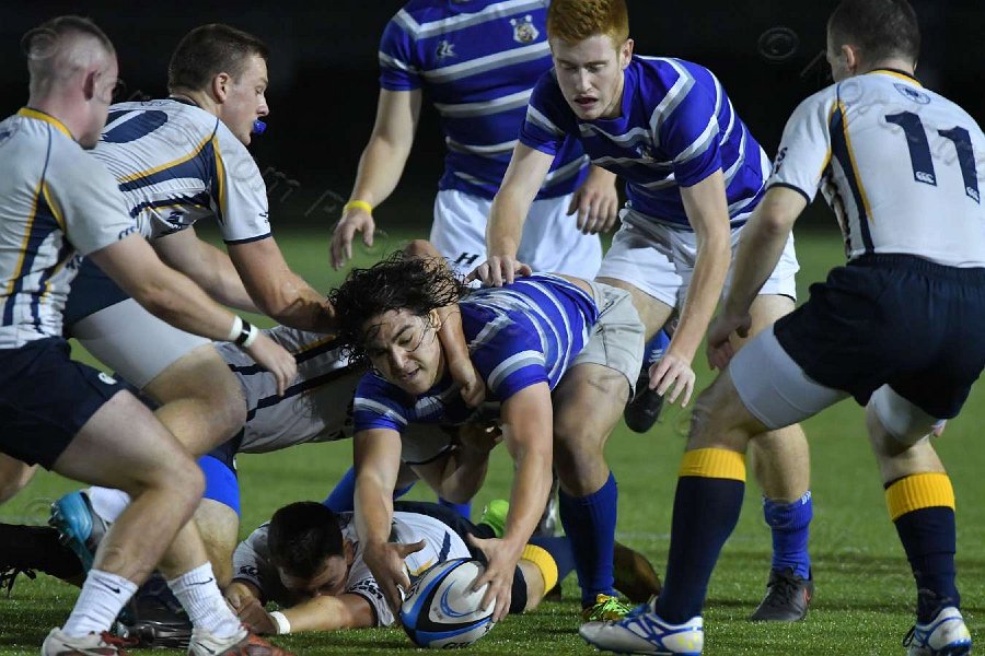 Wheaton Men\'s Rugby vs Mass Maritime.  Photo by Keith Nordstrom